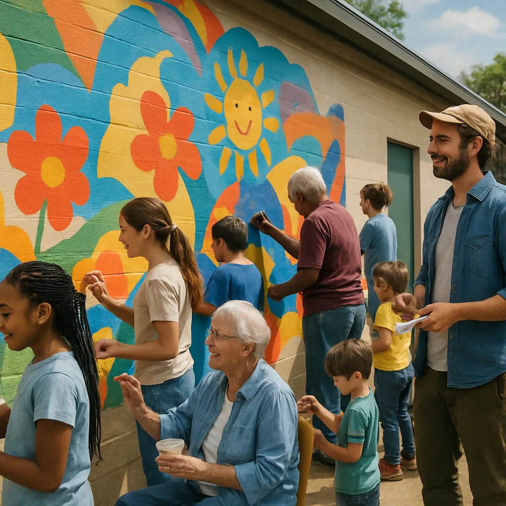 Community-Painted Mural