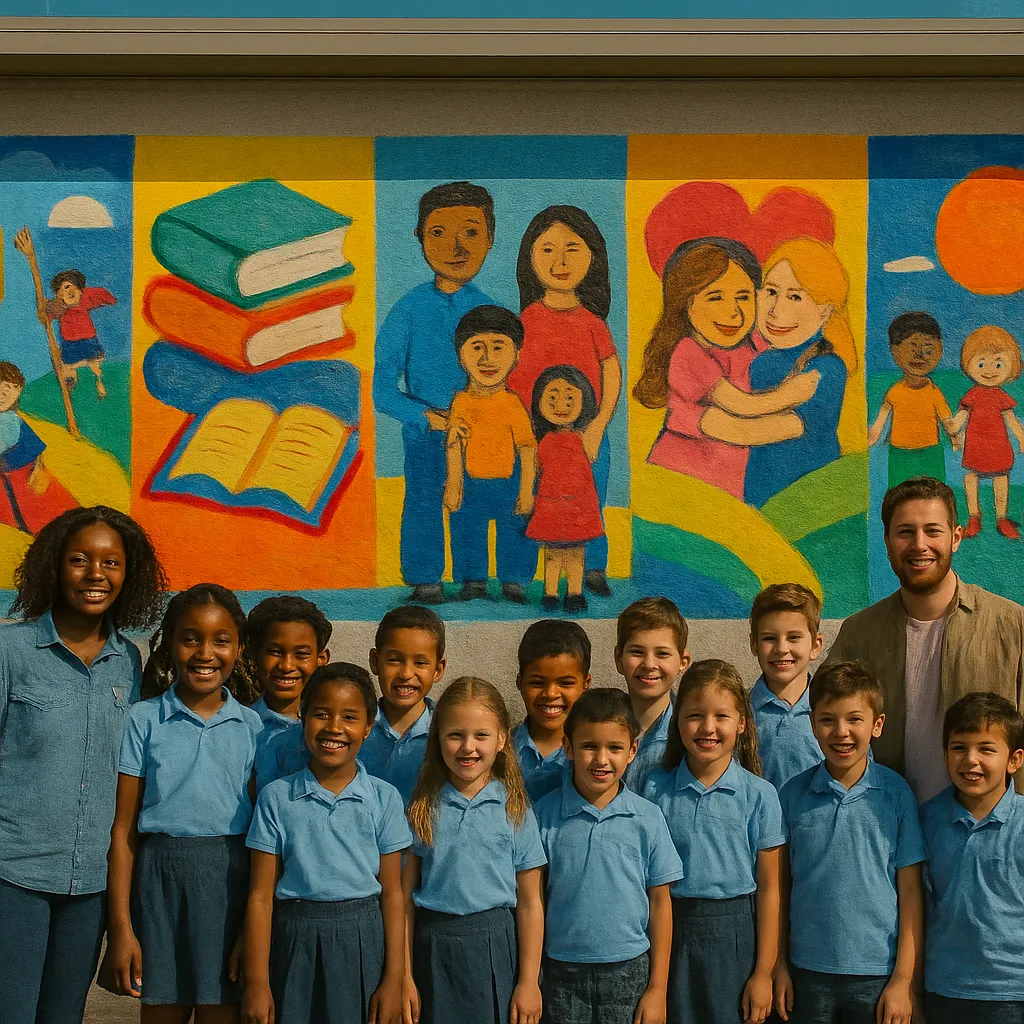 School-Collaboration Mural